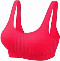 Women Air Cotton Non Padded Non-Wired Air Sports Bra (Pack of 3)-thumb1