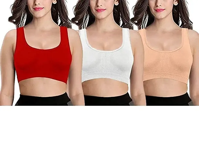 Stylish Fancy Solid Bras For Women Pack Of 3