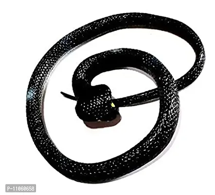 Rubber Snakes Look Durable Snake Prank Toy  Gifts Snakes for Kids Pack of 1 (Black)-thumb0
