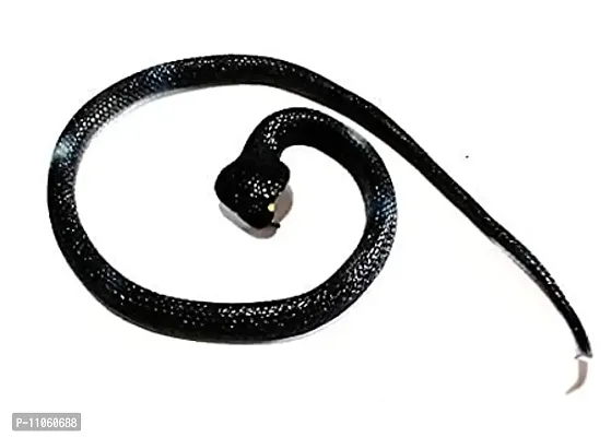 Rubber Snakes Look Durable Snake Prank Toy  Gifts Snakes for Kids Pack of 1 (Black)-thumb0