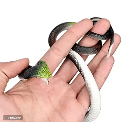 Rubber Snakes Look Durable Snake Prank Toy  Gifts Snakes for Kids Pack of 1 (Black)