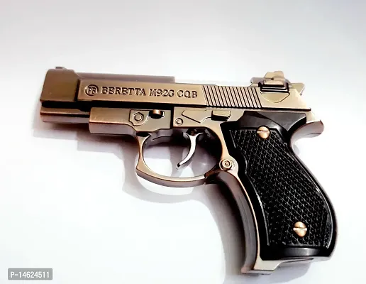 Vaishnavii Brown Small Refillable Lighter Gun Pistol Gas Lighter-thumb0