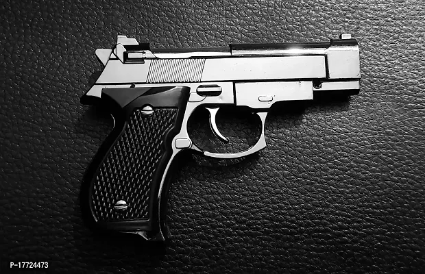 Vaishnavii Revolver Small Silver Pistol Creative Lighter Hanging Cigarette Gun Lighter Refillable Gas Lighter