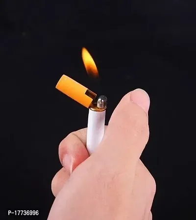 Vaishnavii Stylish Cigarette Shaped Lighter with Pencil  Round Shape Lighter for Cigarette Metal Premium Refillable Classic Pocket Lighter Slim Design