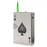 Vaishnavii Green Flame Refillable Ekka Cards Printed Gas/Cigarette Lighter-thumb1