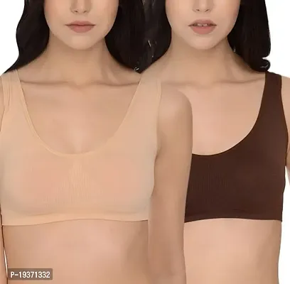 Buy Woman Air Cotton Non Padded Air Bra (Pack Of 2) Online In India At  Discounted Prices
