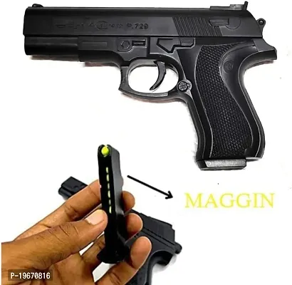 Mini Toy Gun 729 Black Pistol for Kids Toy Girls and Boy with 6mm BB Bullets 10 pcs darts-thumb0