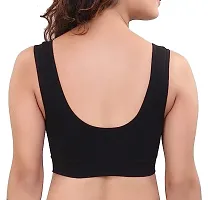Vaishnavii Air Cotton Non Padded Stretchable Non-Wired Seamless Air Sports Bra (Pack Of 1)-thumb1