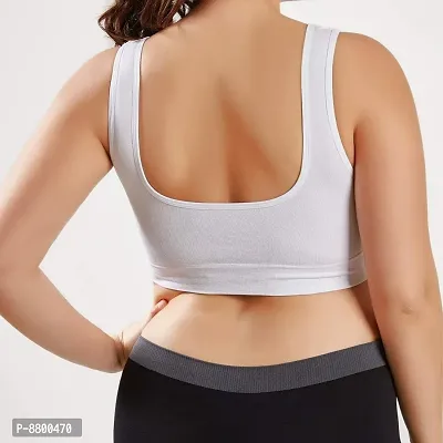 Women Cotton Non Padded Non-Wired Air Sports Bra (Pack of 3)-thumb2