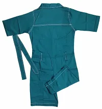 Trendy Polycotton Turquoise Jumpsuit for Women-thumb1