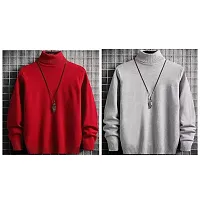 High Neck Sweatshirt, made up of Superior quality acrylic wool, that keeps you warm during Pre-winter season.-thumb1