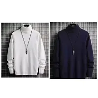 High Neck Sweatshirt, made up of Superior quality acrylic wool, that keeps you warm during Pre-winter season.-thumb1