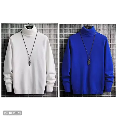 High Neck Sweatshirt, made up of Superior quality acrylic wool, that keeps you warm during Pre-winter season.-thumb0