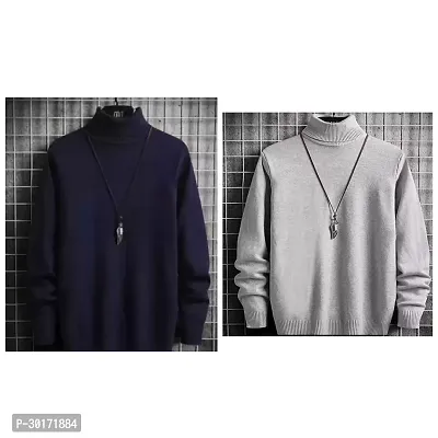 High Neck Sweatshirt, made up of Superior quality acrylic wool, that keeps you warm during Pre-winter season.