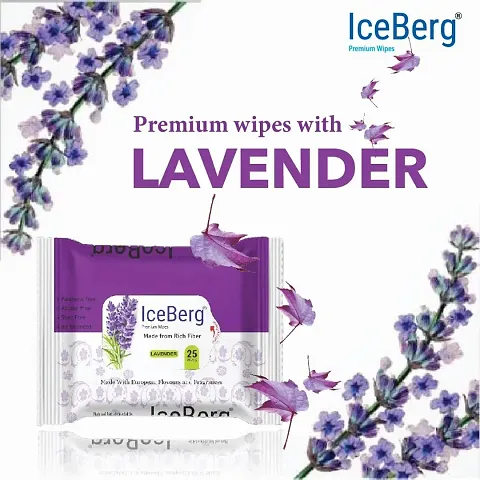 Ice Berg Wet Wipes Tissues For Cleaning Face Body Multipurpose Daily Cleansing Face Wipes Thick  Soft Makeup Remover Wet Wipes 25 Pcs/1Pack
