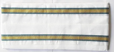 THE ANTILLES FABRICS White Cotton GAMCHA New & Modern Look Multicolor, Size (30?68) INCHES-thumb2