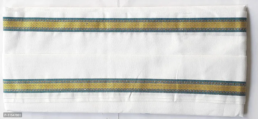 THE ANTILLES FABRICS White Cotton GAMCHA New & Modern Look Multicolor, Size (30?68) INCHES-thumb3
