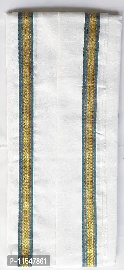 THE ANTILLES FABRICS White Cotton GAMCHA New & Modern Look Multicolor, Size (30?68) INCHES-thumb2