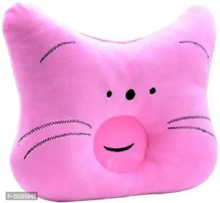 Comfortable Pink Velvet Solid Baby Pillow-thumb0