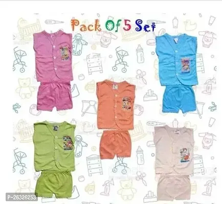 Comfertable Wool Multicoloured Clothing Sets For Kids-thumb0