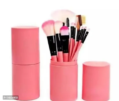 Makeup Brush with Pink Storage Box-thumb0