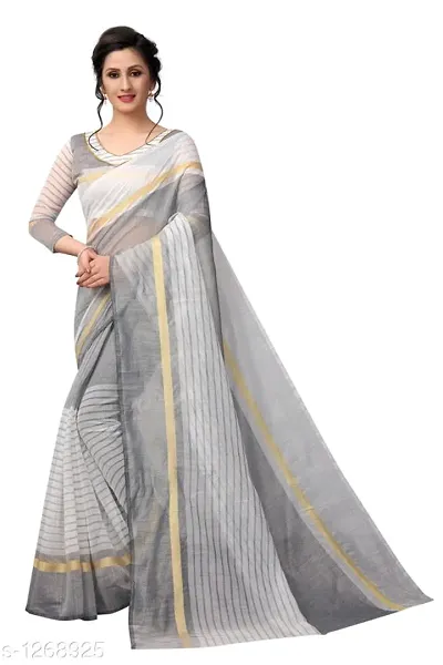 Elegant Chanderi Cotton Saree with Blouse piece 