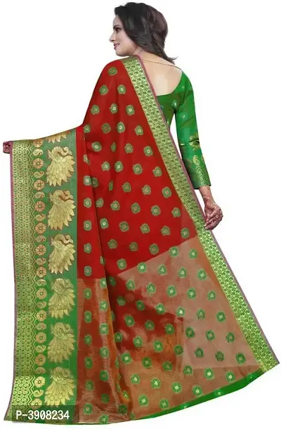 Fancy Banarasi Silk Fashion Designer Woven Work Sarees-thumb4