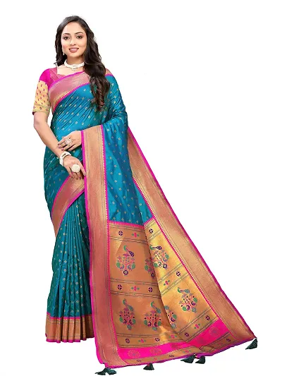 Trending Cotton Saree with Blouse piece 