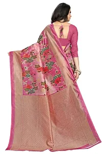 Stylish Art Silk  Saree with Blouse piece For Women-thumb1