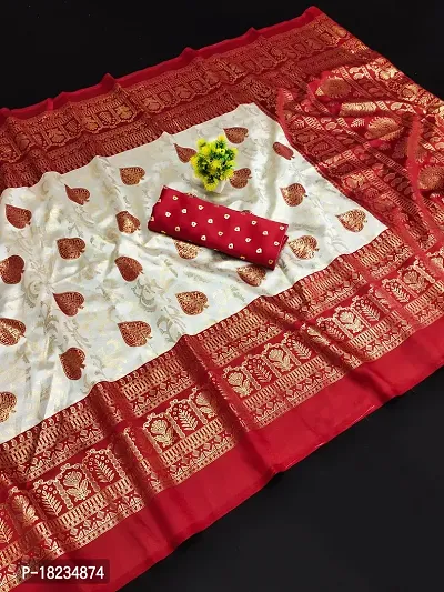 Stylish Art Silk  Saree with Blouse piece For Women