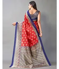 Stylish Art Silk  Saree with Blouse piece For Women-thumb1