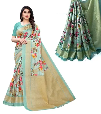 Elegant Art Silk Saree with Blouse piece