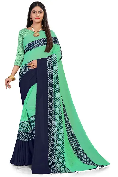 Fancy Georgette Sarees with Blouse Piece