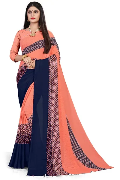 Fancy Georgette Saree with Blouse Piece for Women