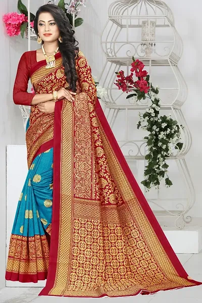 Art Silk Jacquard Sarees For Women