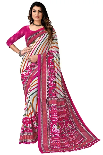 Georgette Saree with Blouse piece