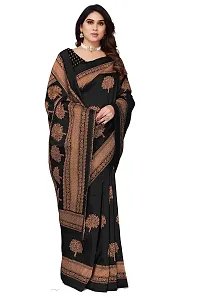 Stylish Black Art Silk Saree With Blouse Piece For Women-thumb3