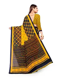 Trendy Georgette Printed Saree With Blouse Piece For Women-thumb1