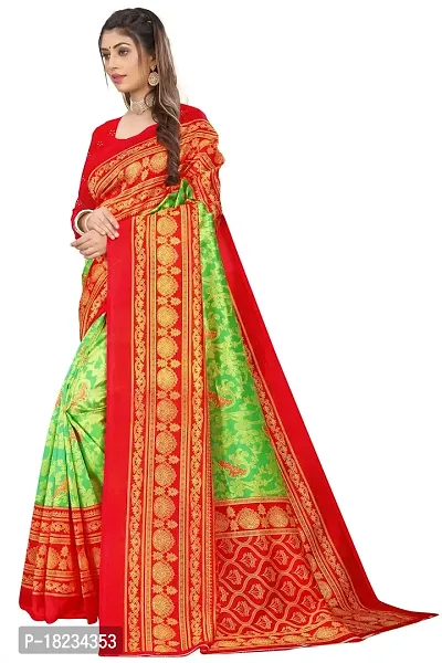 Stylish Art Silk  Saree with Blouse piece For Women