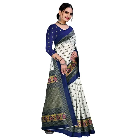 Elegant Art Silk Saree with Blouse piece