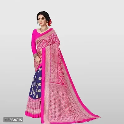 Stylish Art Silk  Saree with Blouse piece For Women