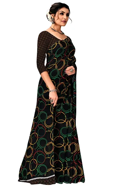 Elegant Georgette Saree with Blouse piece