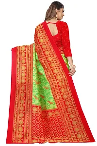 Stylish Art Silk  Saree with Blouse piece For Women-thumb1