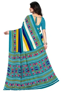 Trendy Georgette Printed Saree With Blouse Piece For Women-thumb1