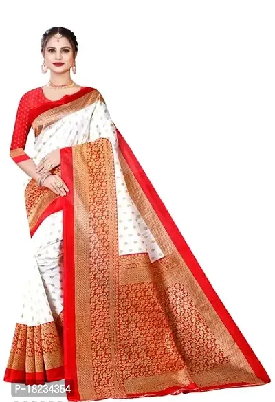 Stylish Art Silk  Saree with Blouse piece For Women