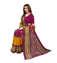 Stylish Maroon Art Silk Saree With Blouse Piece For Women-thumb2