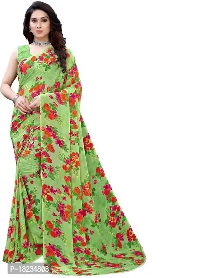 Stylish Georgette  Saree with Blouse piece For Women