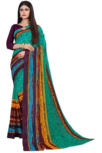 Stylish Art Silk Saree with Blouse piece For Women