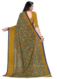 Trendy Georgette Printed Saree With Blouse Piece For Women-thumb1