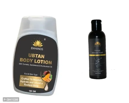 Ebtan Ubtan Body Lotion For All Skin Type- 100 Grams And Female Intimate Wash Hygiene Care Expert- 100 ml- Pack Of 2-thumb0